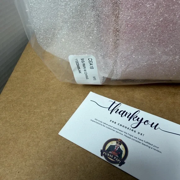 New 2026 Coach Powder Pink Medium/Regular Rowan Bag w/Charms CEA18 - Picture 4 of 4